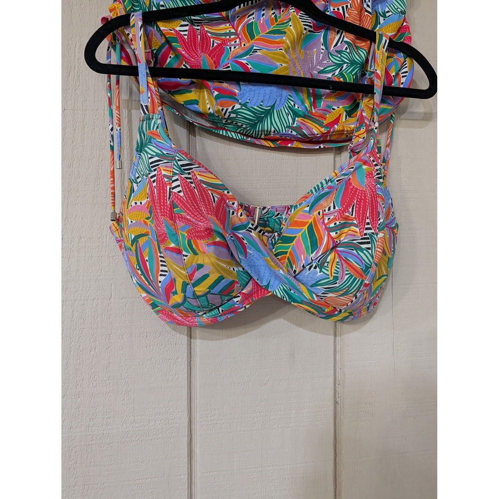 Birdsong Wild Tropic Bikini Set Colorful Skirt 38G/XL - Picture 6 of 16